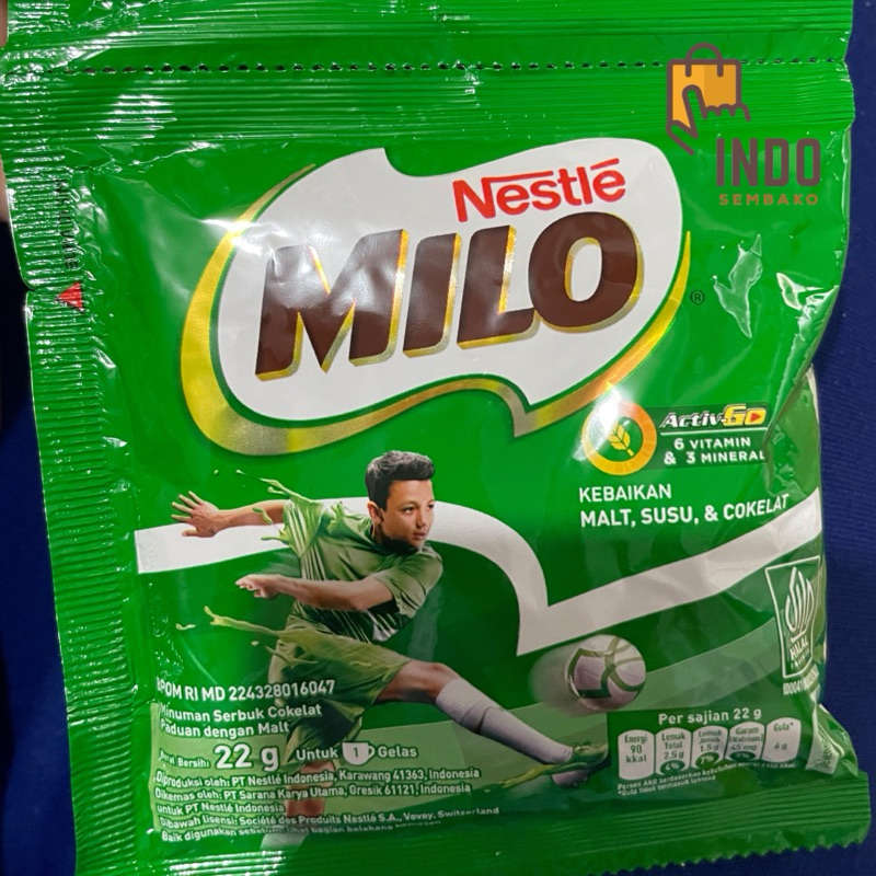 

Susu Milo Sachet 22g isi 10 sachet / Susu milo bubuk renceng / Milo Active-Go rencengan sachet