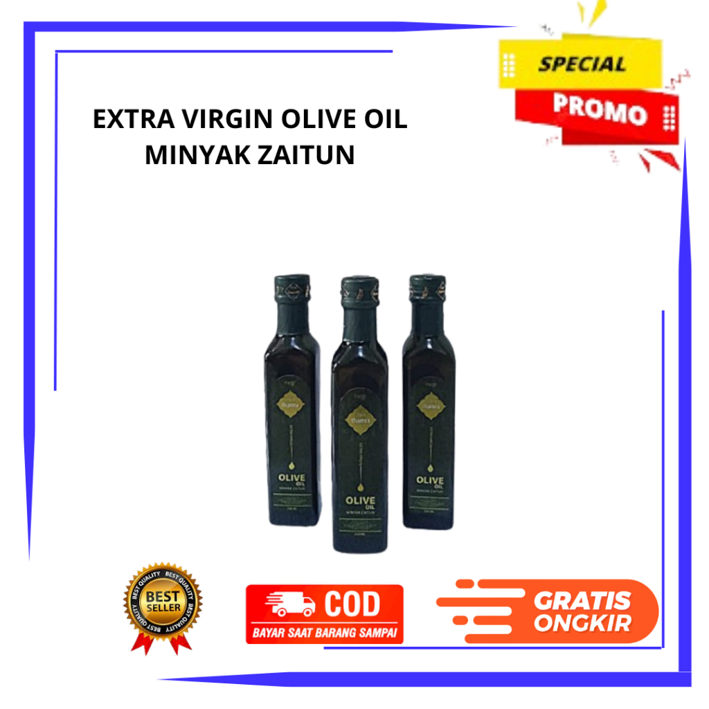 THAMRA Olive Oil Evoo TOP QUALITY 250 ML |Minyak Zaitun Asli TURKI