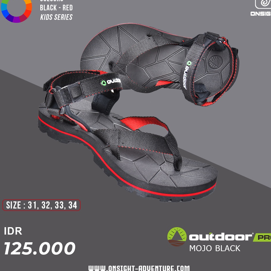 Sandal Gunung Anak Outdoor Pro - Mojo, Sandal Outdoor Pro Original