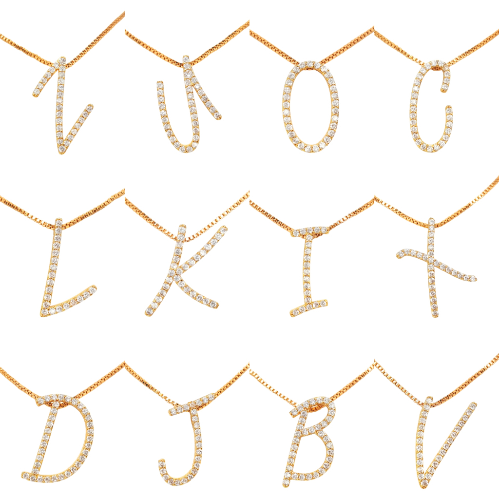 X48 - Liontin Kalung Huruf | Bandul Kalung Xuping