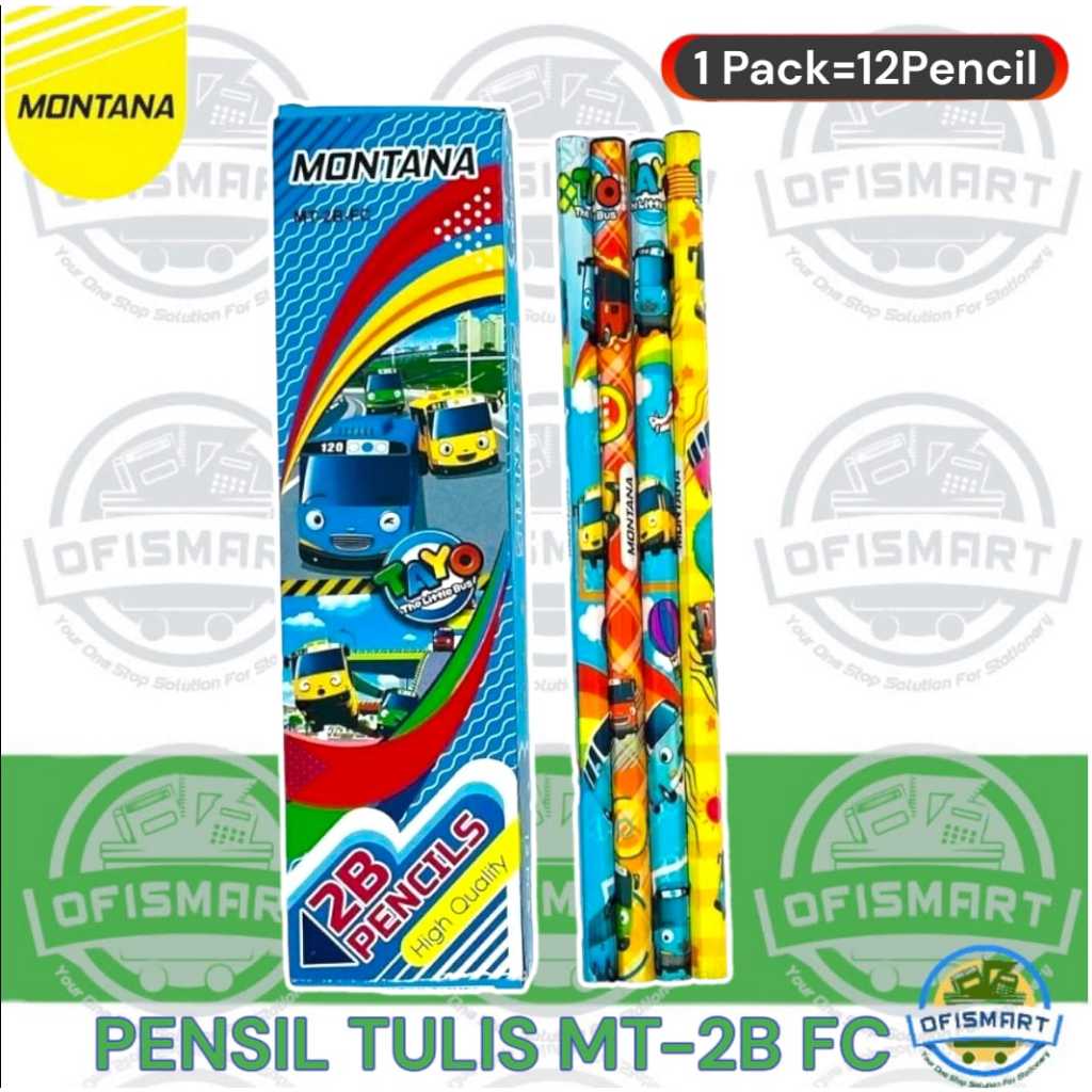 

Montana Pensil 2B MT-2B FC Tayo | @1Pack=12 Pencil