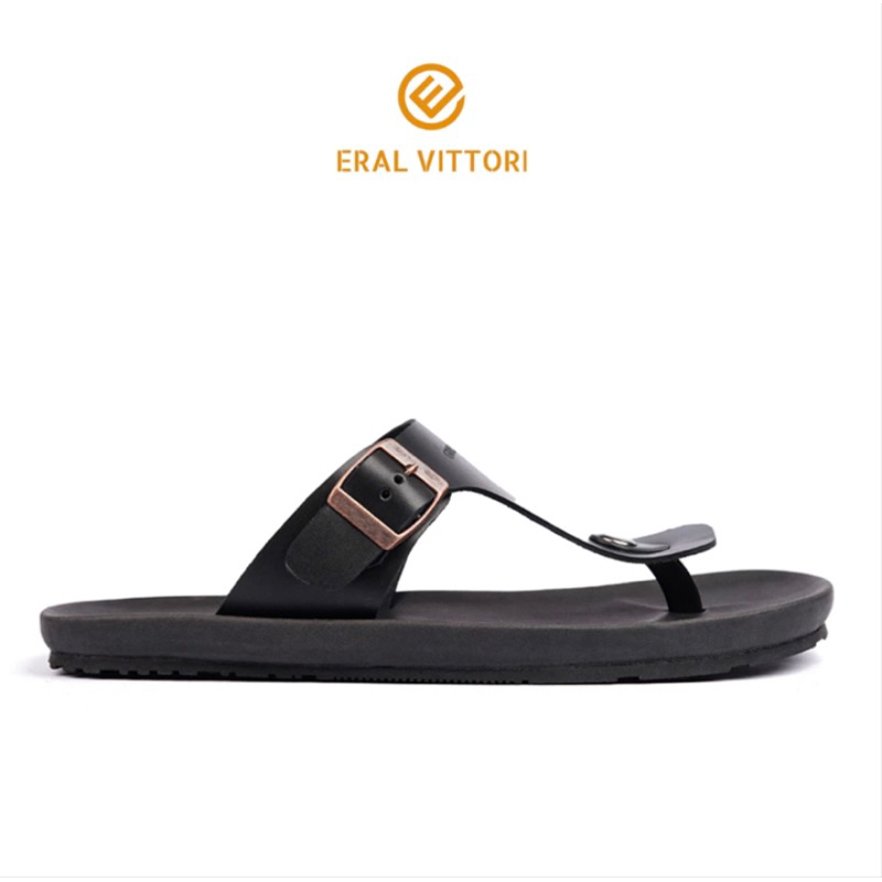 Eral Vittori - Erlux S06 Sandal Pria Kulit Harian Santai
