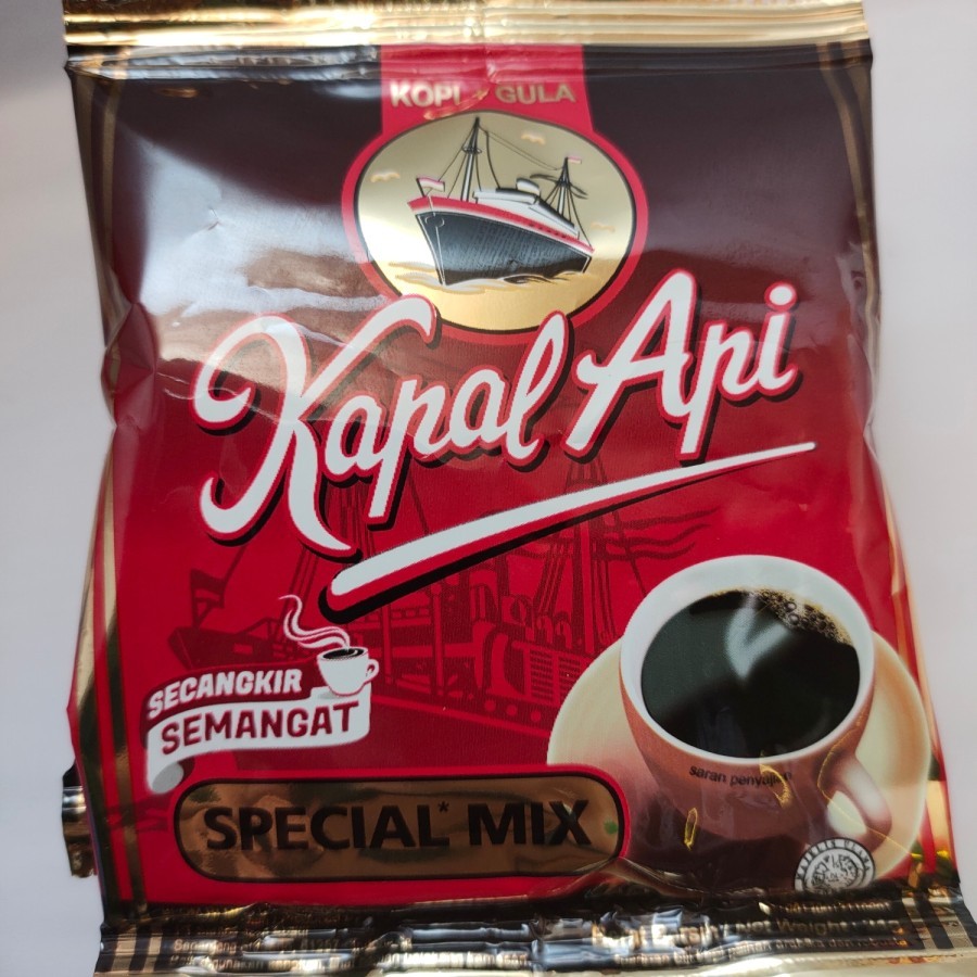 

KOPI GULA KAPAL API SPESIAL MIX berat 24 GR ×10 ISI 10 RENCENG