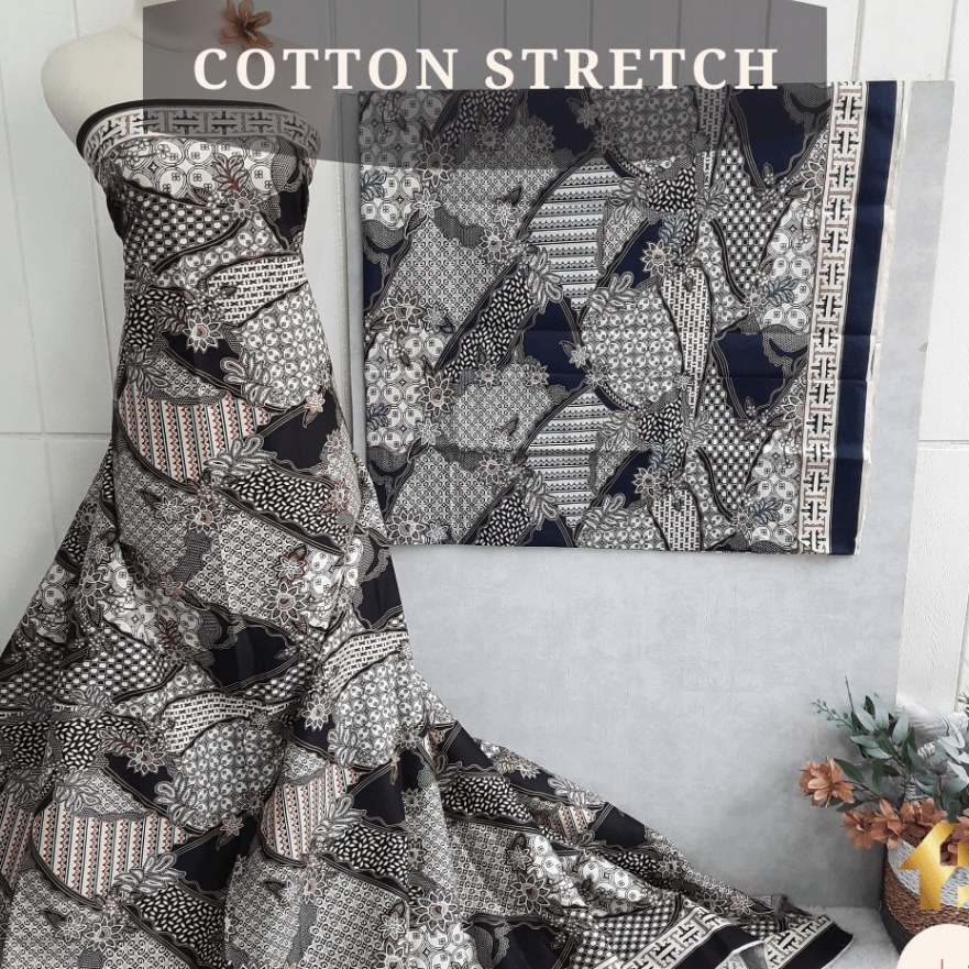 Terlaku Kain Batik Katun  Cotton Stretch FAMAS