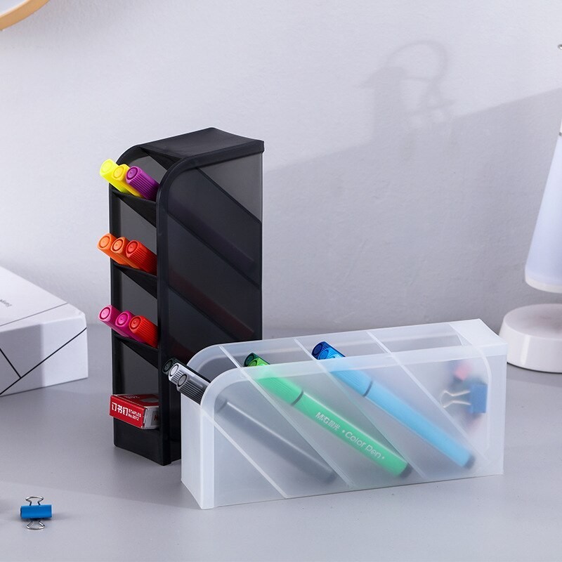 

MOVIO Pen Holder - Tempat Alat Tulis Kantor / Rak Sekat Pulpen Pensil - Stand - Black