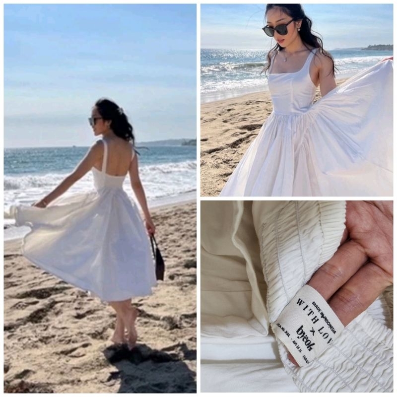 Preloved Withlove x Byeol thebrand - Christy Dress White XL (New Washed)