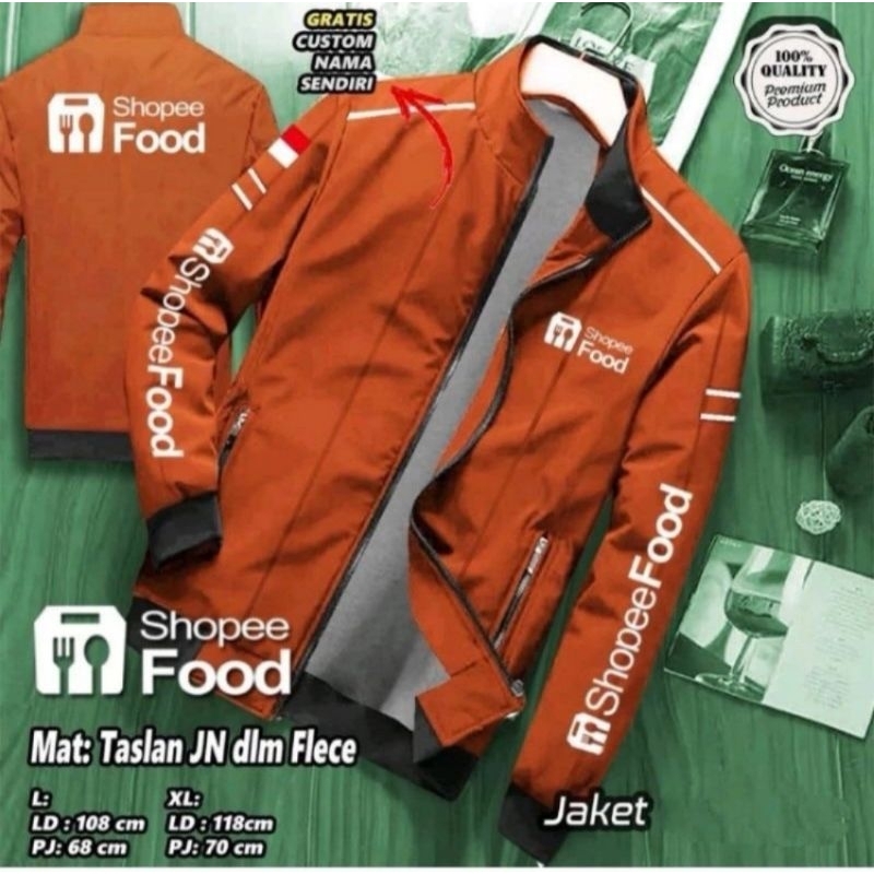 Jaket shopi food termurah jaket driver jaket bolak balik jaket custom