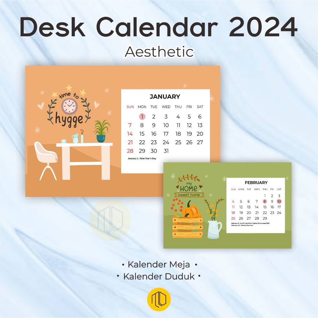 

Kalender 2024 Aesthetic Meja / Kalender Duduk Spiral /Kalender Dinding Tahun 2024 Kalender A3 Flower Aesthetic Murah Kekinian