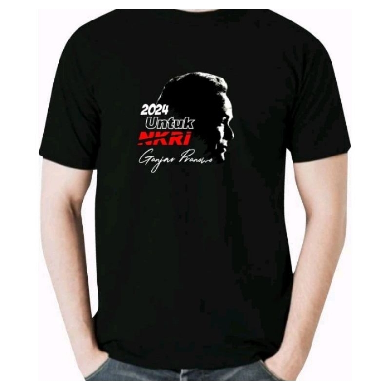 Tshrit Baju kaos ganjar pranowo 2024 // baju relawan ganjar pranowo sablon dtf