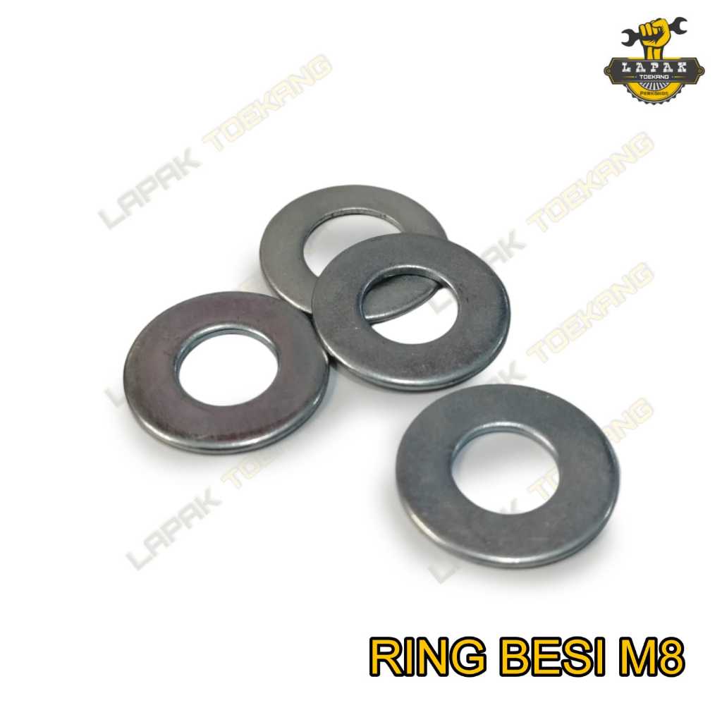 Ring Plat Besi M8 (Flat Washer)