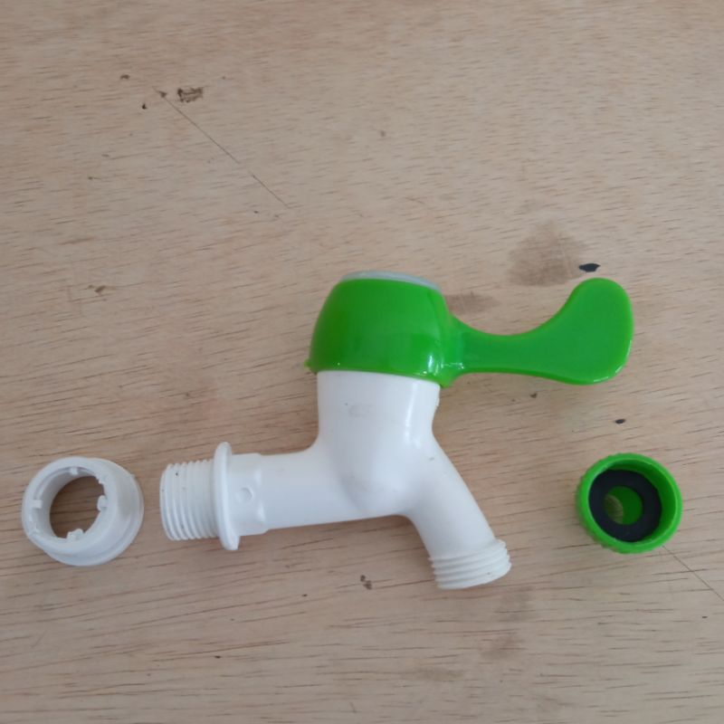 Kran Air PVC 2 Way / Keran Jempol Plastik / Kran Taman PVC Jempol 2 Way 1/2" 3/4" inch / Kran Multif