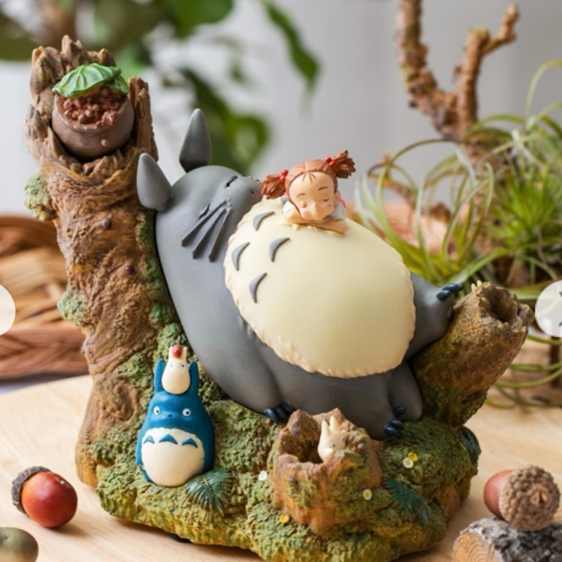 music box ghibli mei tidur di perut totoro