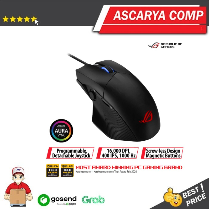 ASUS ROG Chakram Core Gaming Mouse with Programmable Joystick