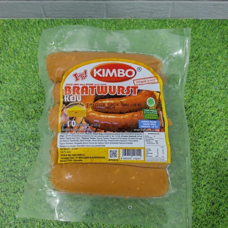 

sosis kimbo bratwurst keju 500 gram