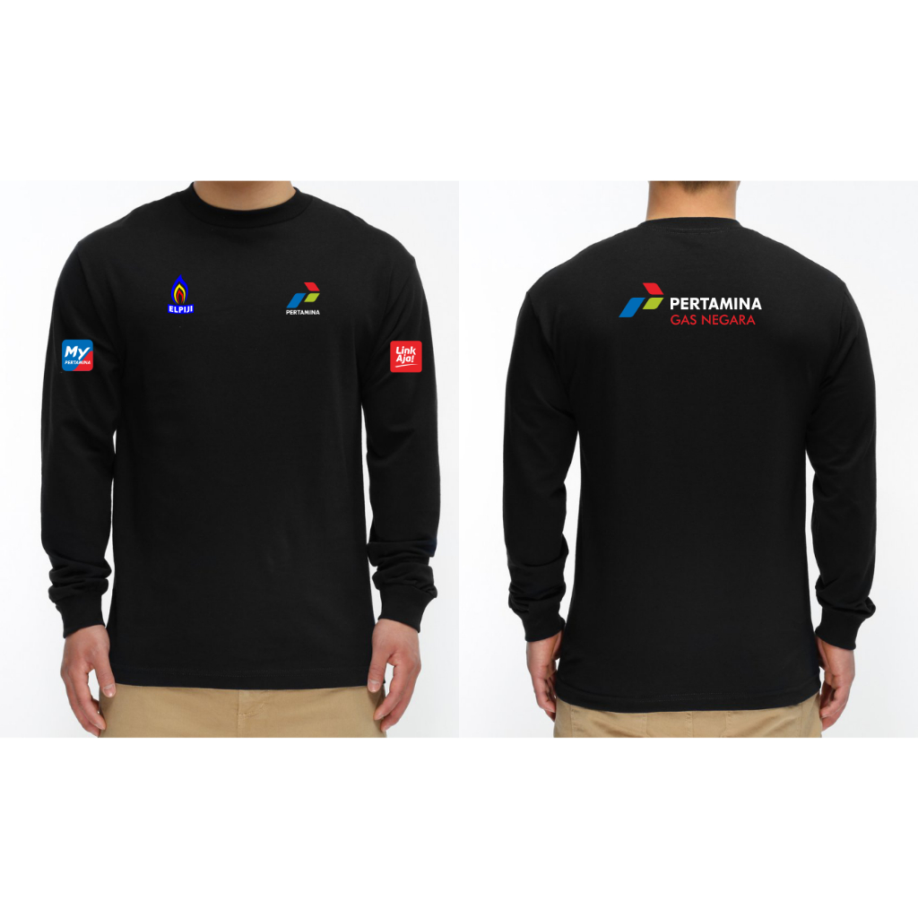 T-SHIRT KAOS PERTAMINA GAS MY PERTAMINA LENGAN PANJANG