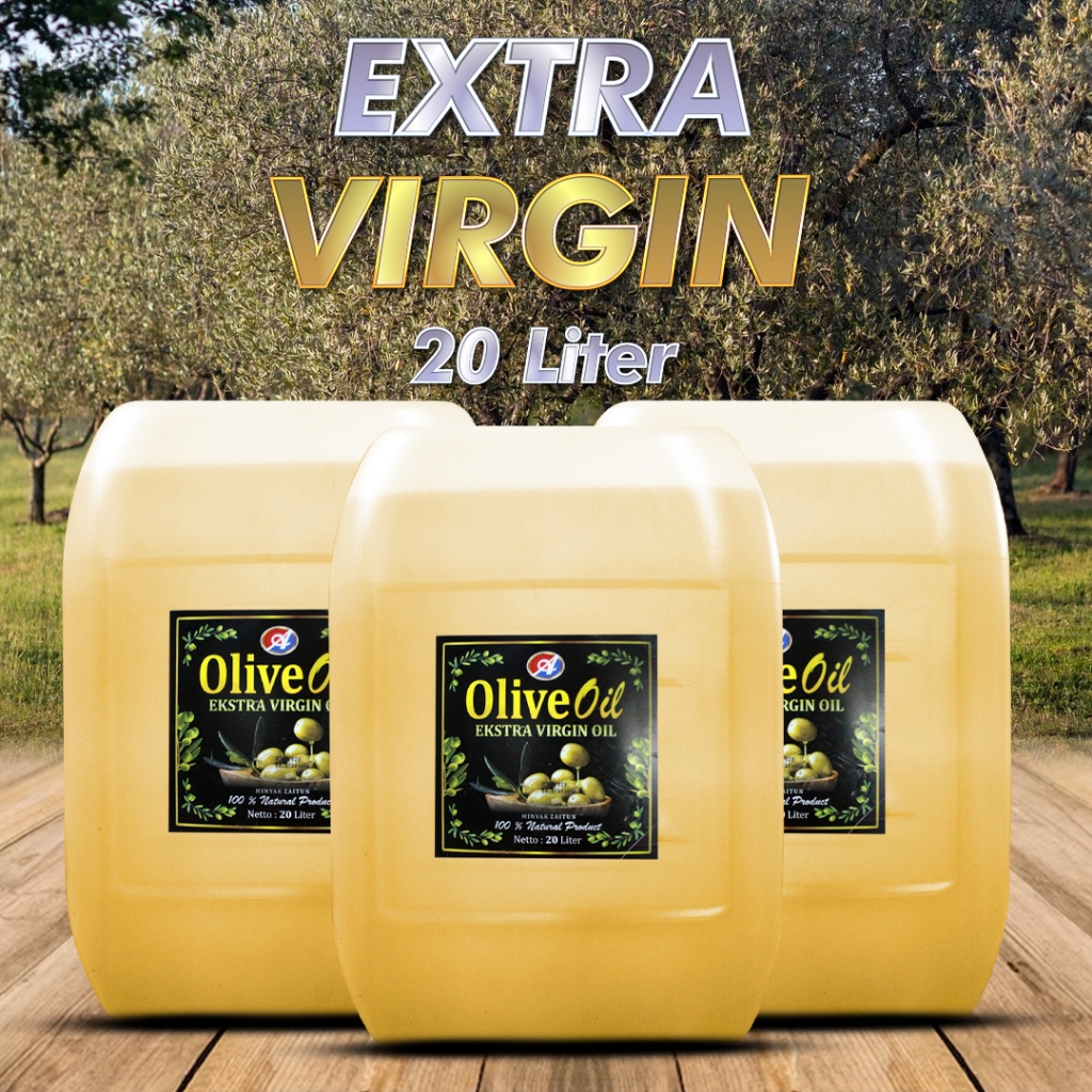 

ZAITUN EVOO 20 LITER / ZAITUN EVOO / EXTRA VIRGIN OLIVE OIL / ZAITUN 20 LITER EXTRA VIRGIN