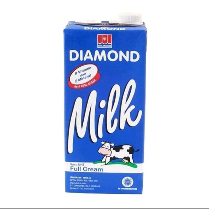 

SUSU UHT DIAMOND MILKK READY FULL CREAM & COKLAT 1LT