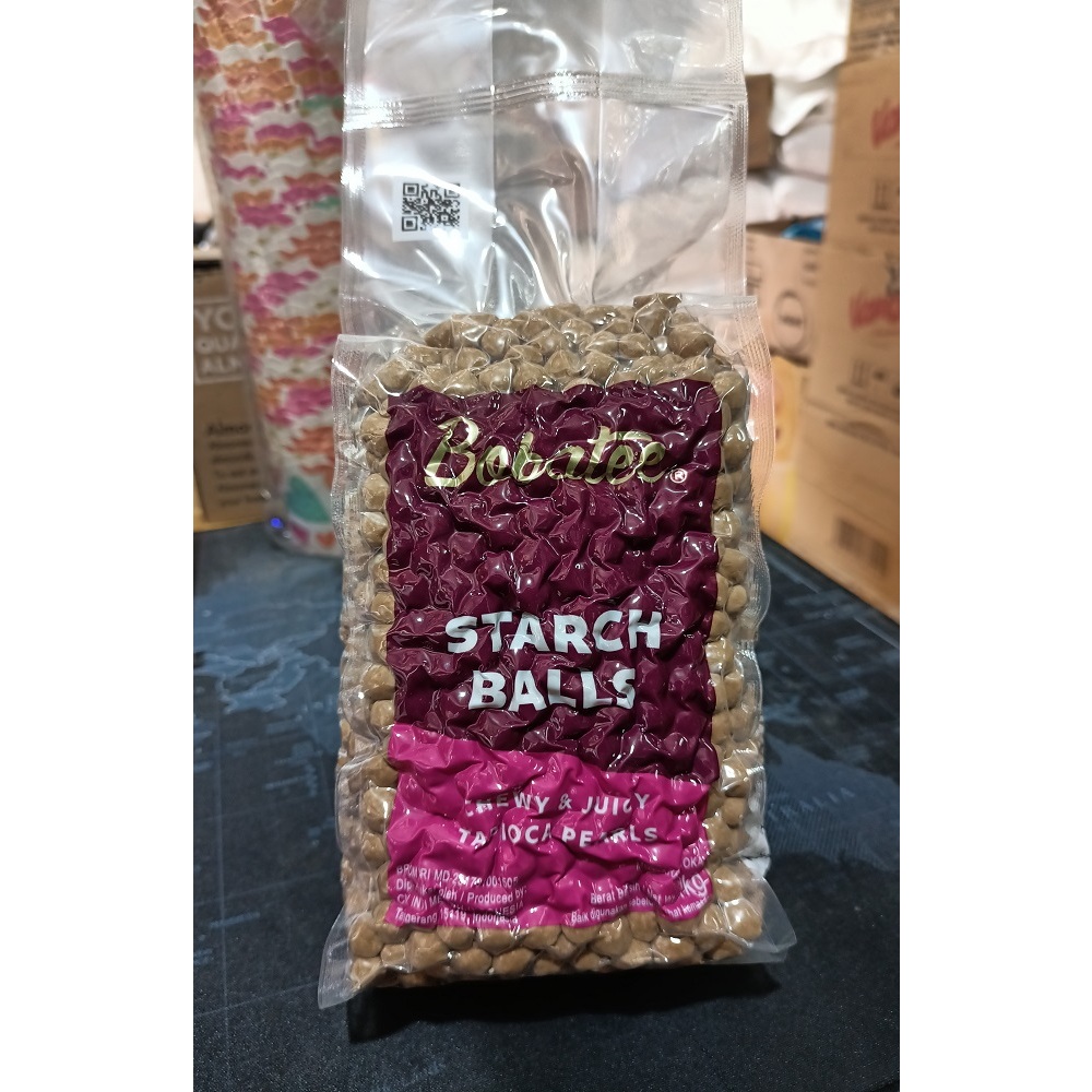 

BOBATEE BOBA PREMIUM 1KG / BUBBLE PEARL TAPIOKA PREMIUM BOBATEE 1KG