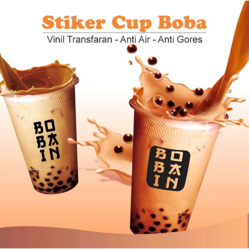 

Stiker Kemasan Minuman Boba Isi 100 Pcs - Tanpa Cup