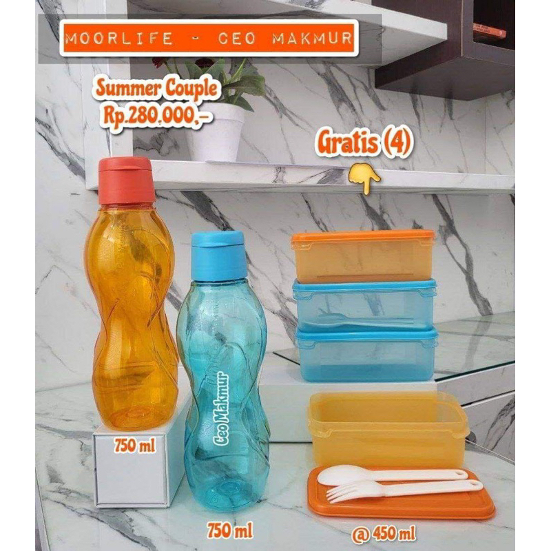 Moorlife - Botol Biolife Java free Tempat bekal Moorlife
