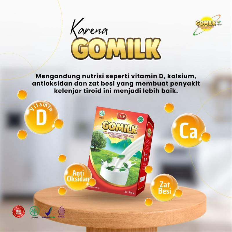 

Gomilk Susu Kambing Etawa Plus Herbal 200gr Vanila