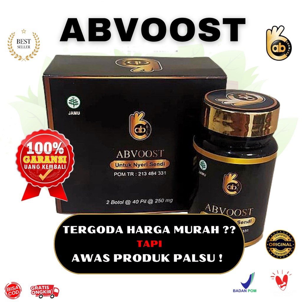 

DISTRIBUTOR Abvoost AB VOOST - herbal Atasi Nyeri Sendi Tulang Pinggang Saraf | mengatasi asam urat