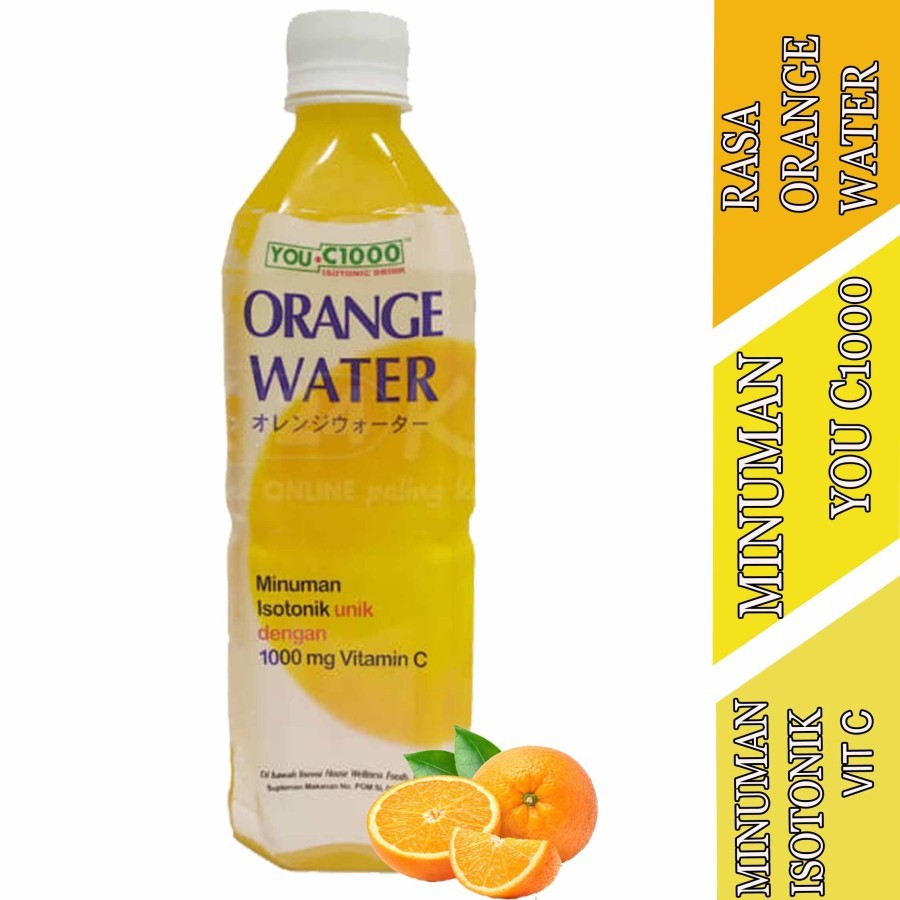 

Minuman Isotonik Water - You C1000 Orange Water - Minuman Vitamin C - 500ml