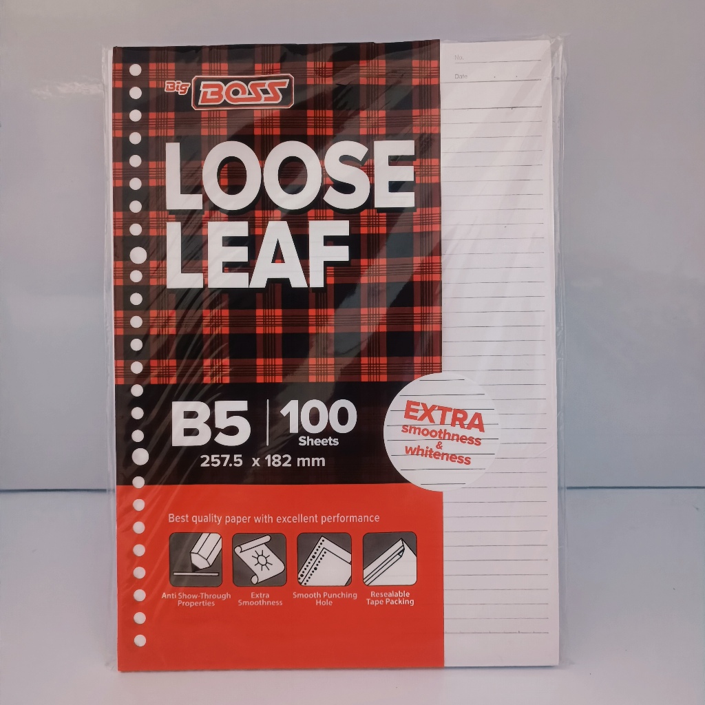 

Big Boss Kertas Binder Putih Loose Leaf B5