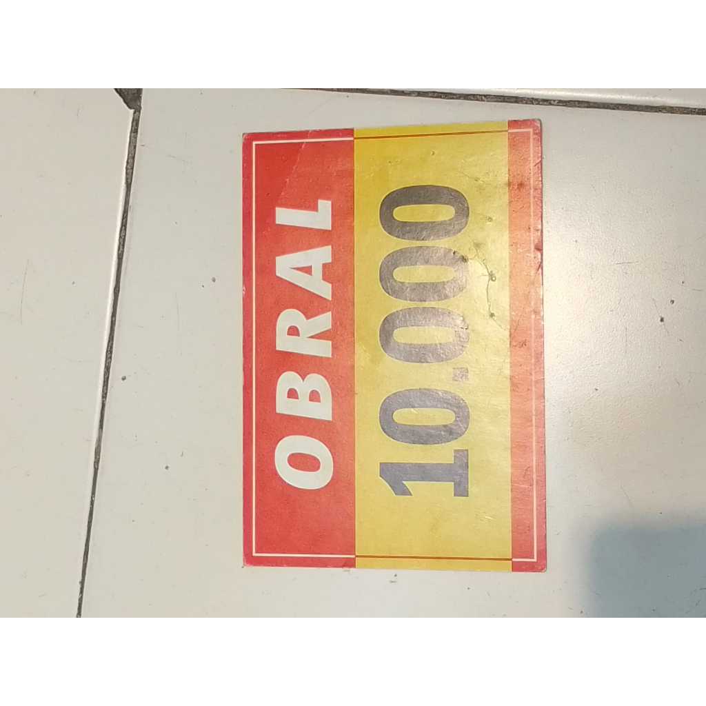 

Kertas Tulisan Harga Bandrol / Kertas Obral Harga Jualan (OBRAL HARGA 10.000)