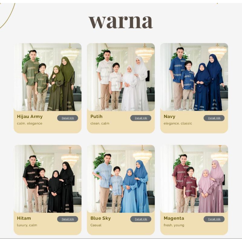 FAMSET AZMI 2024 BRAND ALTHAFF X NURIDA KOKO COUPLE DAN GAMIS COUPLE IED SERIES