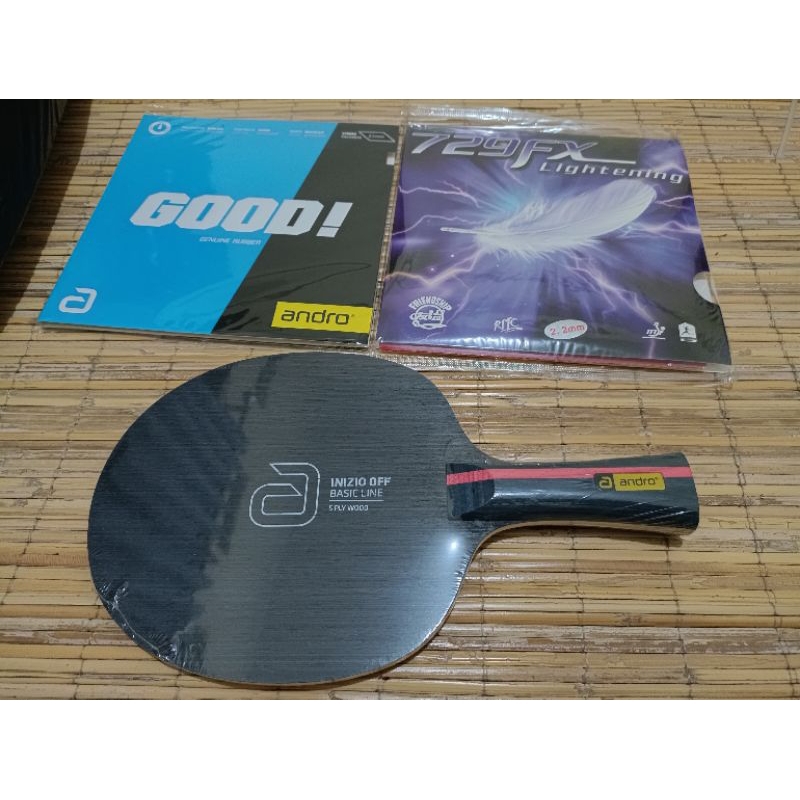 PAKET BET TENIS MEJA ANDRO INIZIO OFF PLUS 729 ORIGINAL