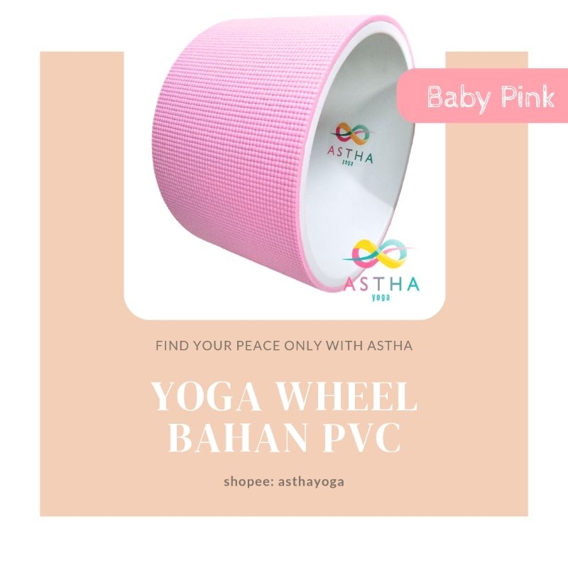 READY STOCK Yoga Wheel / Yoga Wheel PVC 20 cm /Alat Terapi punggung/ Alat bantu Yoga
