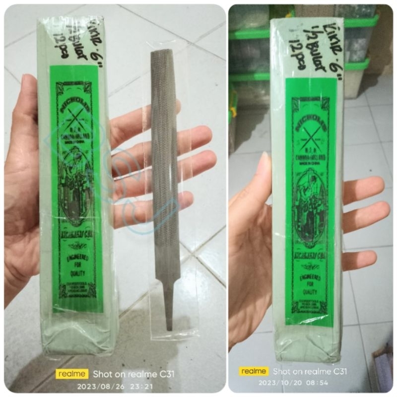 1pcs / KIKIR INDIA 6" SETENGAH BULAT