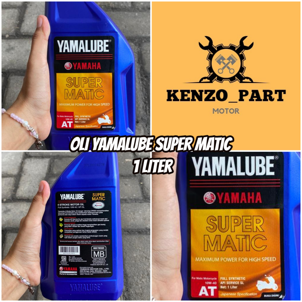 OLI YAMALUBE SUPER MATIC 10W-40 FULL SYNTHETIC 1LITER || OLI MATIC 4T YAMALUBE SUPER MATIC 10W-40 1L