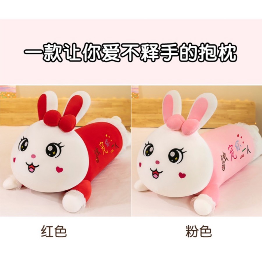 BONEKA GULING KELINCI 90cm Guling RABBIT PITA RIBBON NEW BONEKA GULING KELINCI 90cm Guling RABBIT PI