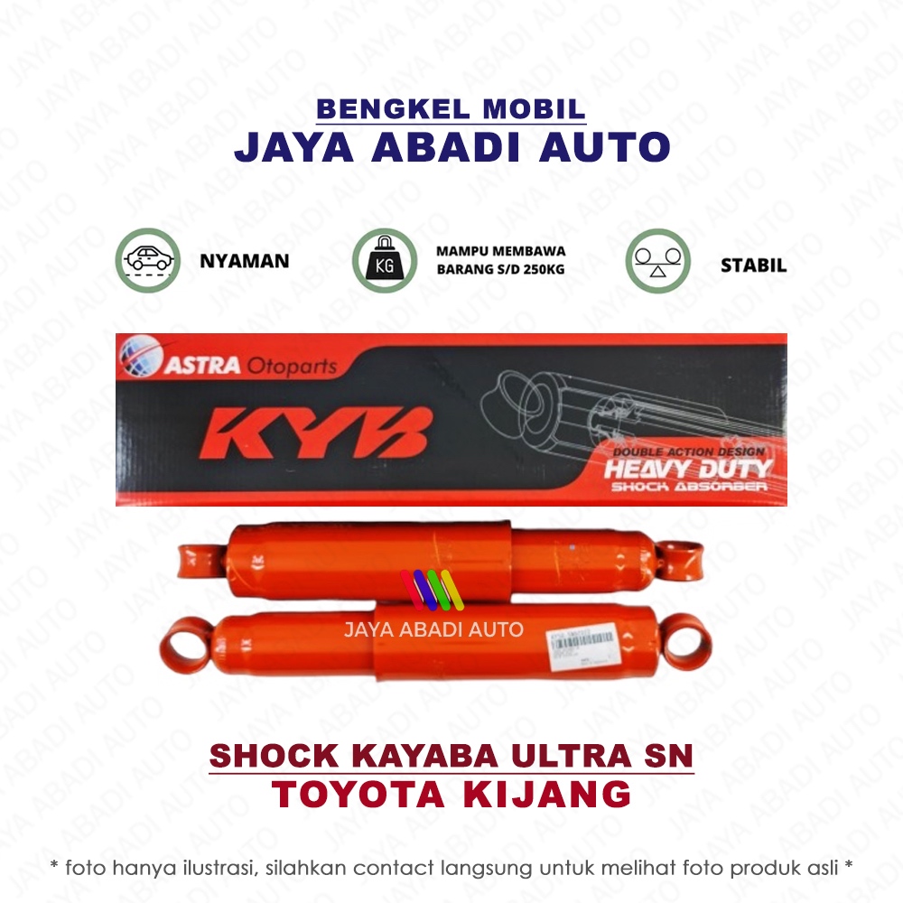 Shock Breaker KAYABA ULTRA SN - TOYOTA KIJANG SUPER / KIJANG KAPSUL 1997-2004 HEAVY DUTY (Depan)