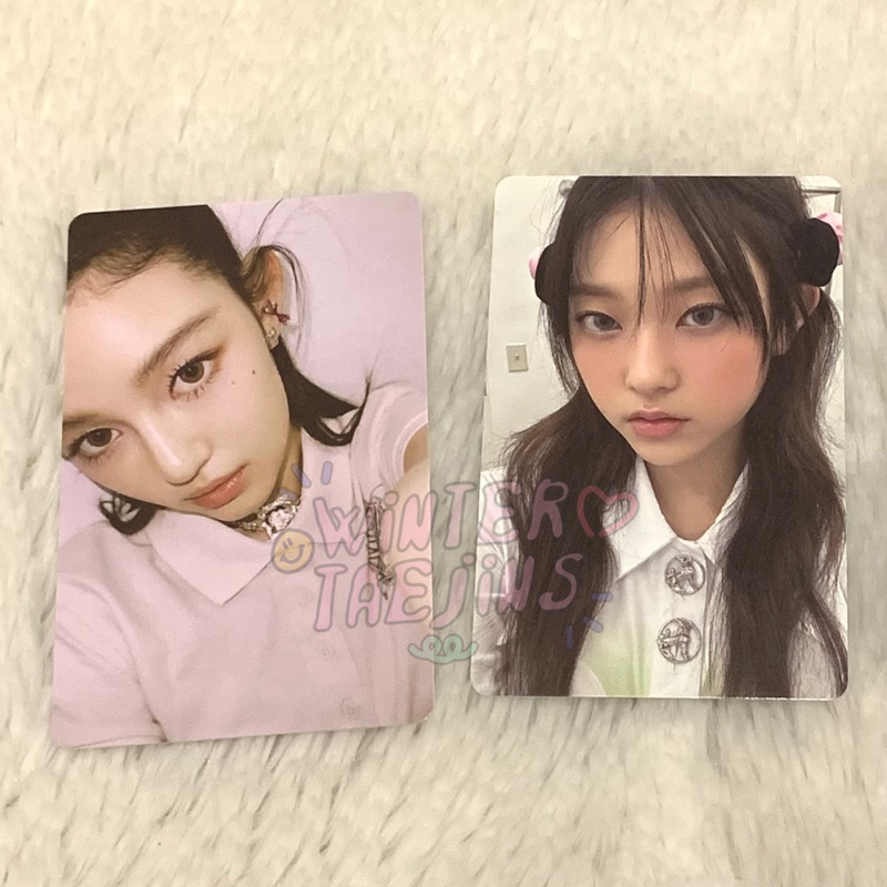 photocard haerin bbb/pompom beach bunny bag