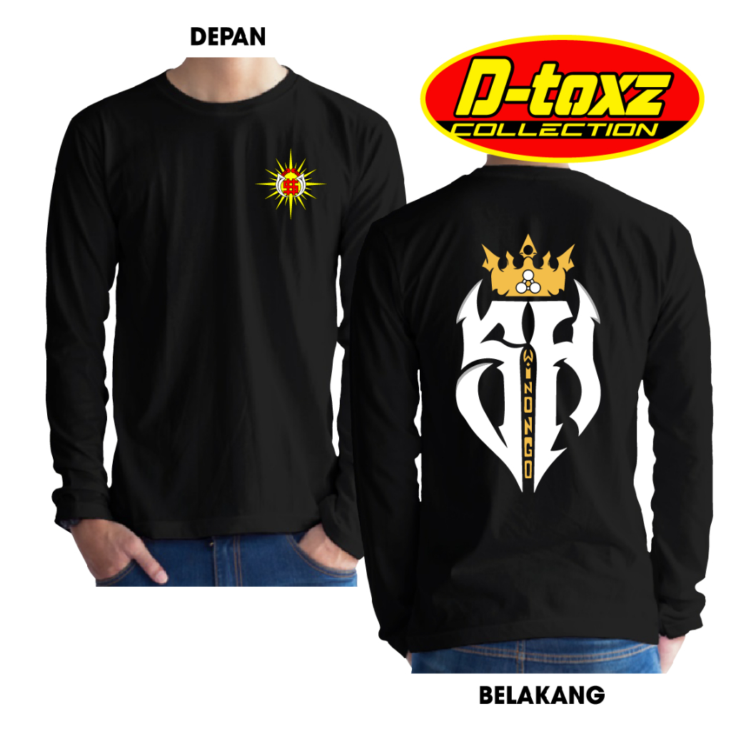KAOS SH WINONGO MAHKOTA KAOS LENGAN PANJANG DEPAN LOGO SINAR D TOXZ COLLECTION 38