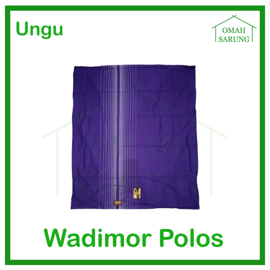 Sarung Tenun Wadimor Polos Tumpal Warna Ungu / Polos FC Tumpal Original Premium OMAH SARUNG