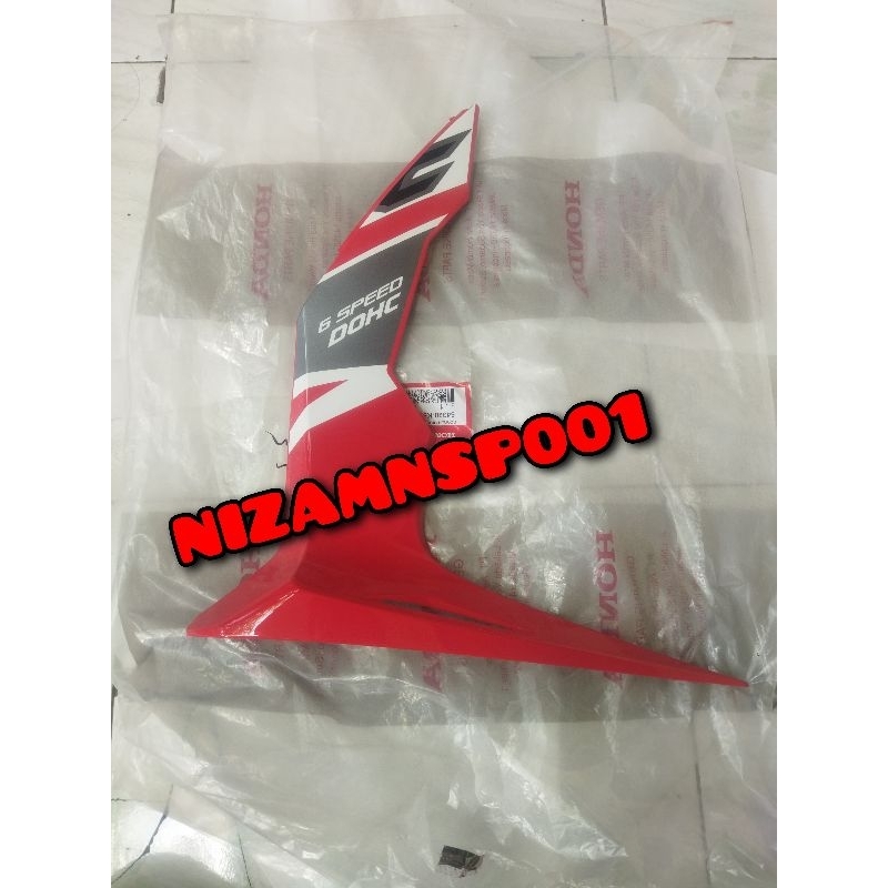 COVER SAYAP BAWAH BAGIAN KANAN SONIC 150 MERAH ORIGINAL