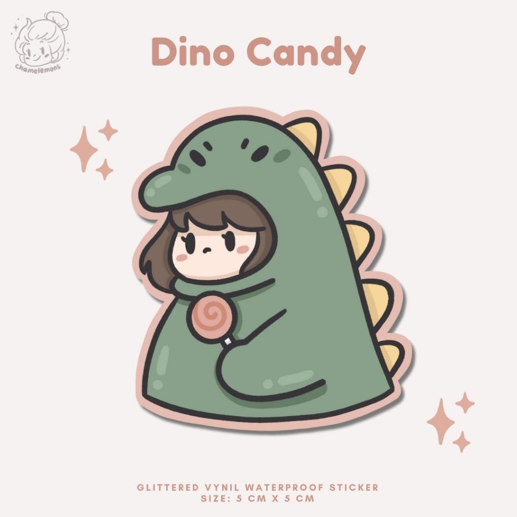 

Chamelemons Die Cut Sticker - Dino Candy