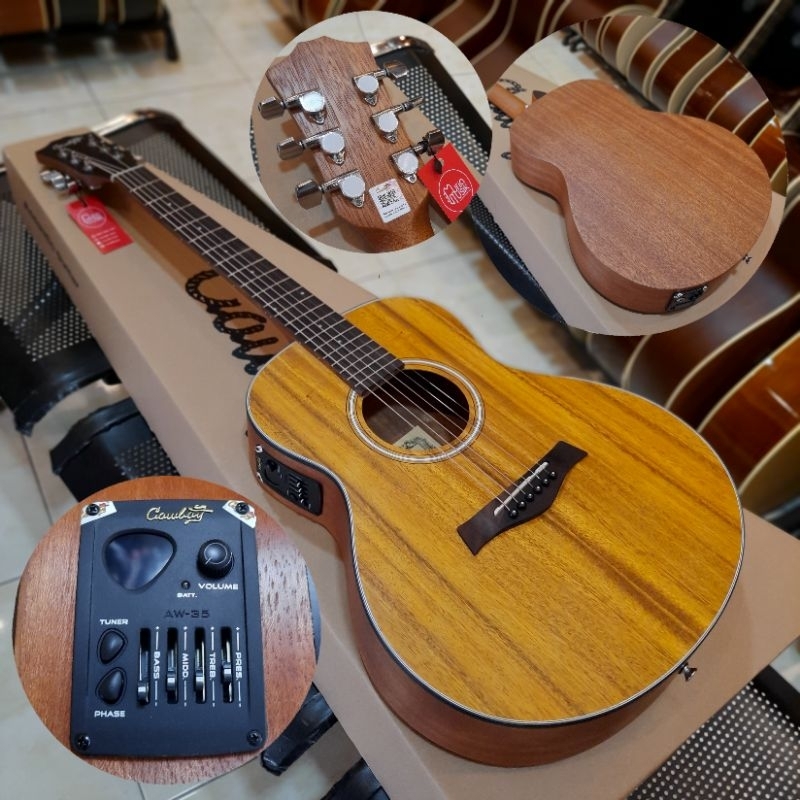 Gitar Cowboy GW 3 NSK original akustik elektrik