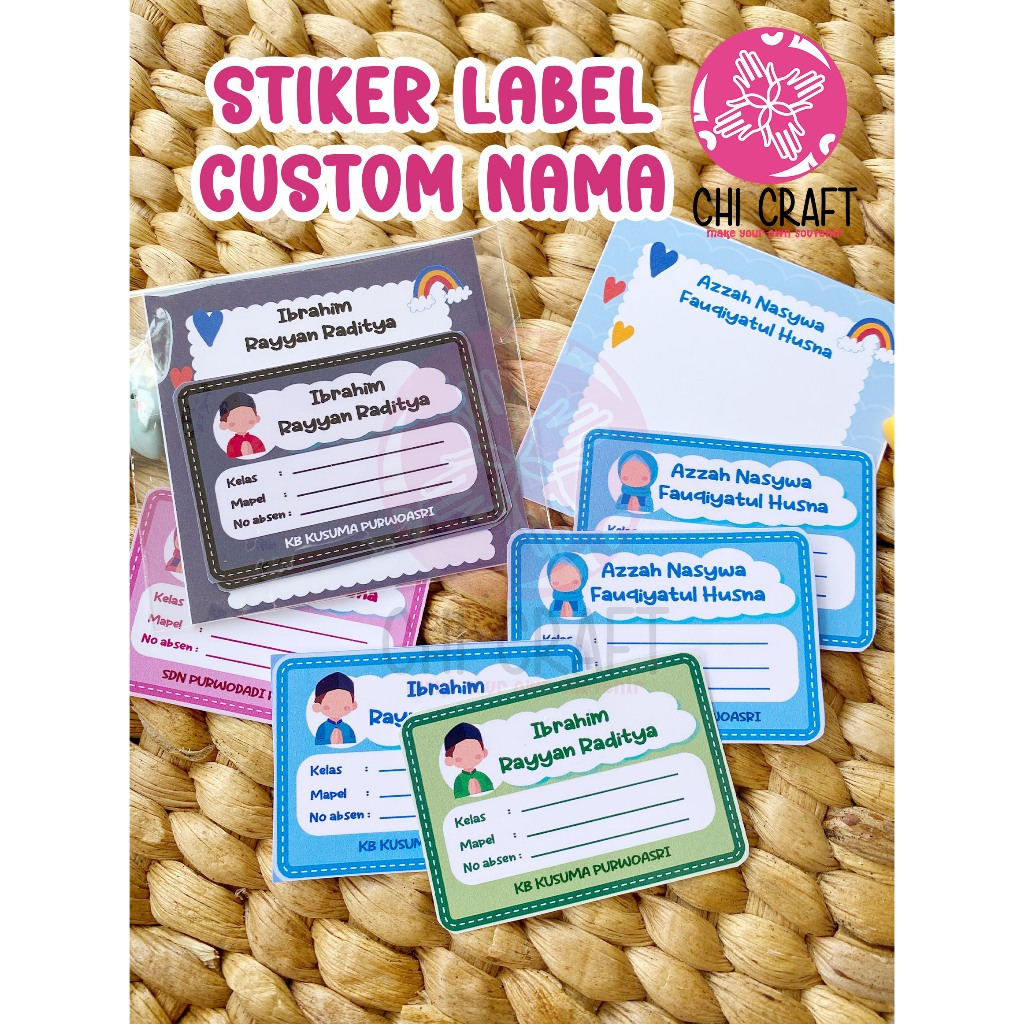 

Stiker Label custom nama | stiker label Nama Buku | Stiker Buku Pelajaran | stiker Label buku