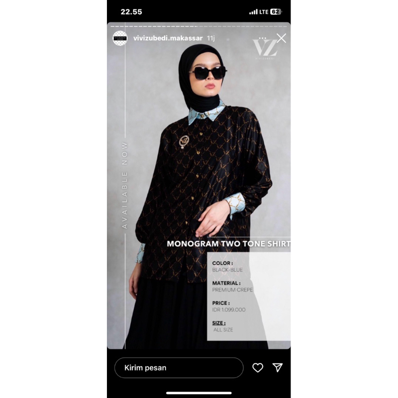 monogram two tone VZ Vivi zubedi