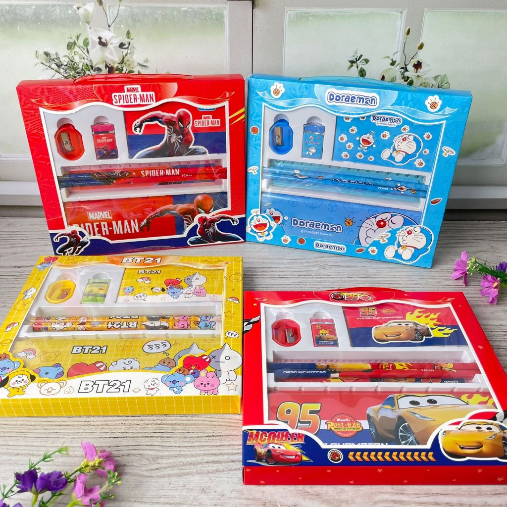 

SET ALAT TULIS 7 IN 1 YOYO 8002A set alat tulis lengkap unik kekinian souvenir ulang tahun viral