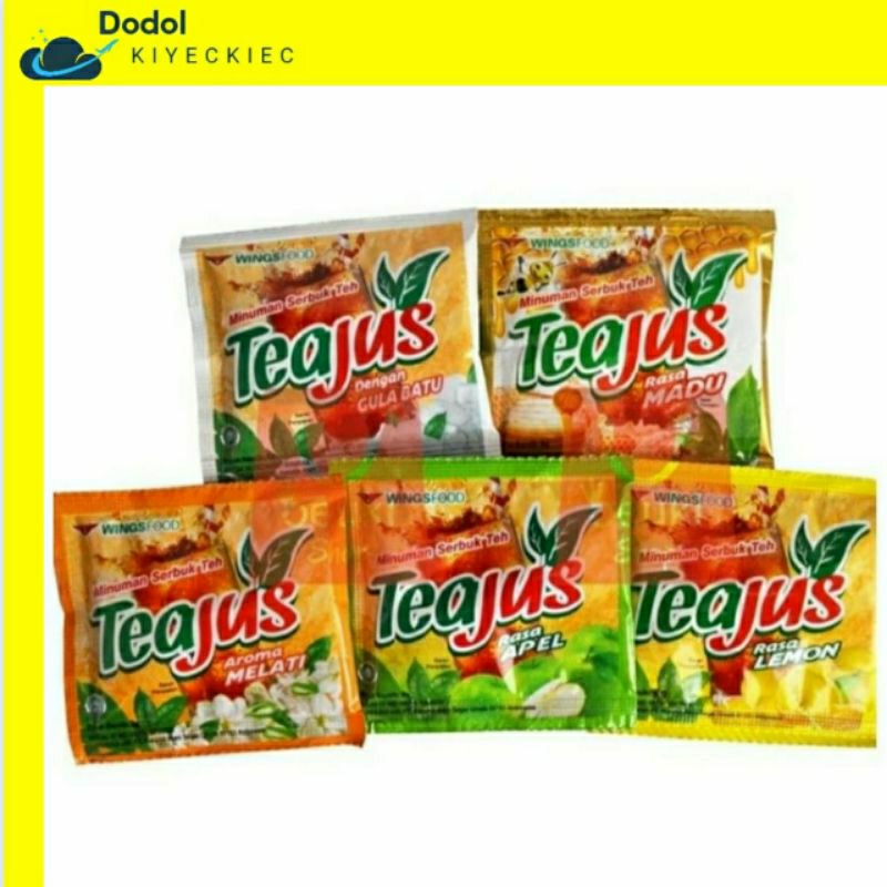

tea jus 8 gram tea jus apel gula batu lemon madu melati teh eceran - melati