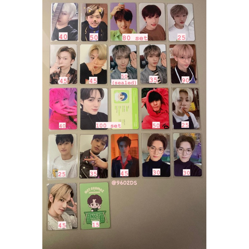 wts photocard nct 127 dream jisung jeno mark taeyong jaehyun beatbox mfal pp sg21 cafe empathy reali