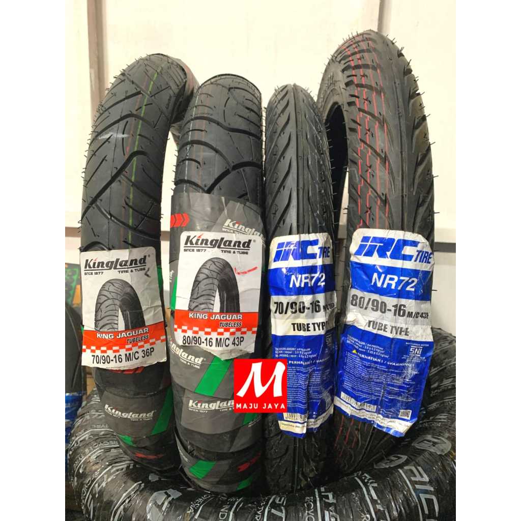 BAN MOTOR KINGLAND JAGUAR 70/90-16 80/90-16 DAN BAN IRC TIRE 70/90-16 80/90-16 BAN MOTOR RING 16 ban