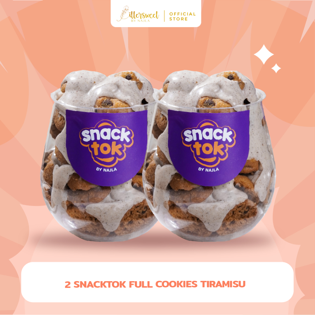 

BUNDLING SNACKTOK isi 2 pcs FULL COOKIES TIRAMISU