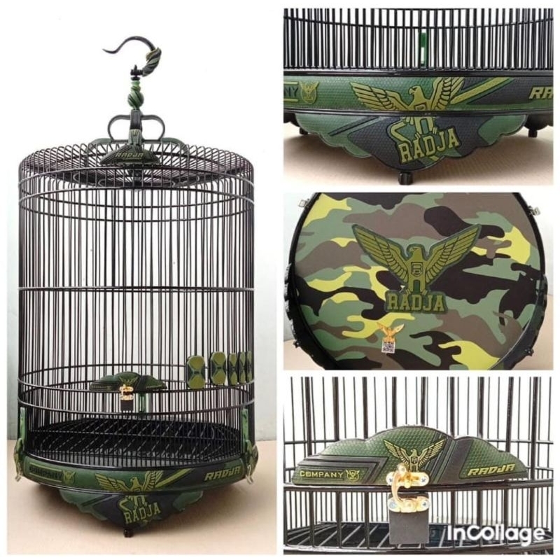 SANGKAR MURAI RADJA ARMY 3D CARBON EXLUSIVE ORIGINAL//AKSESORIS